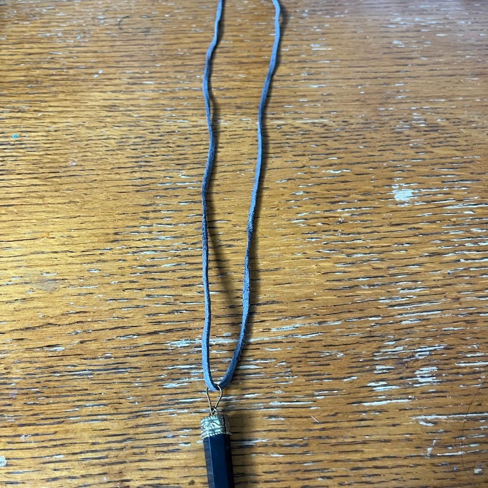 Black Pendant Necklace